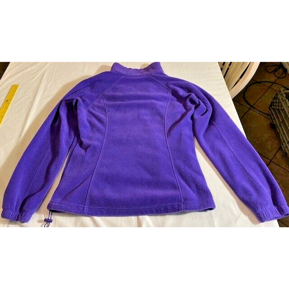 Womens Columbia Fleece Sweater Medium Purple Full Zip - Picture 5 of 11